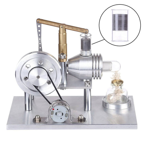 Stirlingkit Piston and Cylinder Sleeve Cylinder Cooling Part Suitable for Balance Type Hot Air Stirling Engine Model