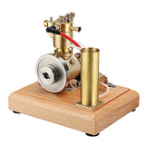 Stirlingkit Portable Miniature Single Cylinder Gas Engine Model with Water Pump M18, view 2