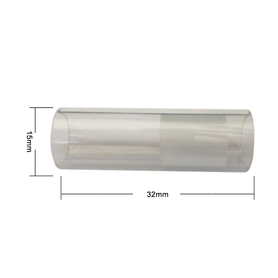 Stirlingkit Power Cylinder Glass Tube with 32mm Long and 15mm Outer Diameter for QX-DWCL-01 Stirling Engine Replacement
