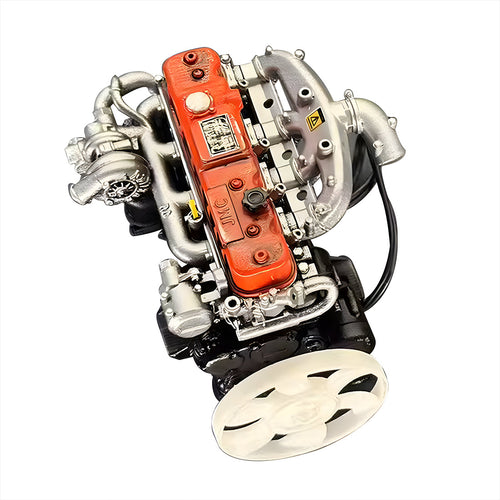 Stirlingkit Pre-painted model L4 Car Engine kits With Turbocharger 1/20th Scale for Scale Modelers