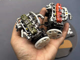 Stirlingkit Pre-painted model L4 Car Engine kits With Turbocharger 1/20th Scale for Scale Modelers, view 3