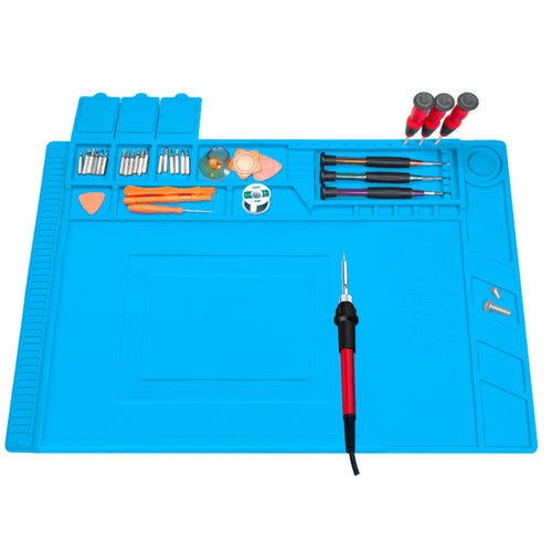 Stirlingkit Premium High-Temperature Silicone Work Mat Tool for DIY Engine Model, Circuit Sculpture