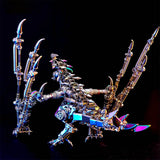 Stirlingkit Punk Style Dragon Model with Skeleton Wings 3D DIY Metal Model Kits 1390+PCS, view 2
