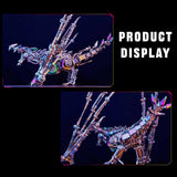 Stirlingkit Punk Style Dragon Model with Skeleton Wings 3D DIY Metal Model Kits 1390+PCS, view 4