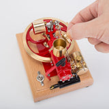 Stirlingkit R18 Gas-powered Red 3-wheel Motor World 1st Car Engine Three Wheeler IC Engine Model, view 5