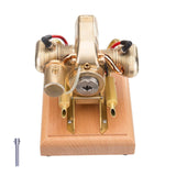 Stirlingkit R90S Gasoline Flat-twin Four-stroke Miniature Motorcycle Engine Model 3.2cc ICE Engine, view 2