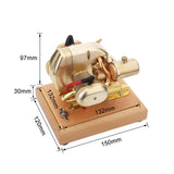 Stirlingkit R90S Gasoline Flat-twin Four-stroke Miniature Motorcycle Engine Model 3.2cc ICE Engine, view 3