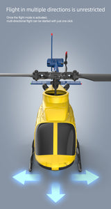 Stirlingkit RC ERA A60 BELL 206 Mini Optical Flow RC Helicopter Model for Beginner RTF 90-Class 2.4G 4CH 1/42, view 5