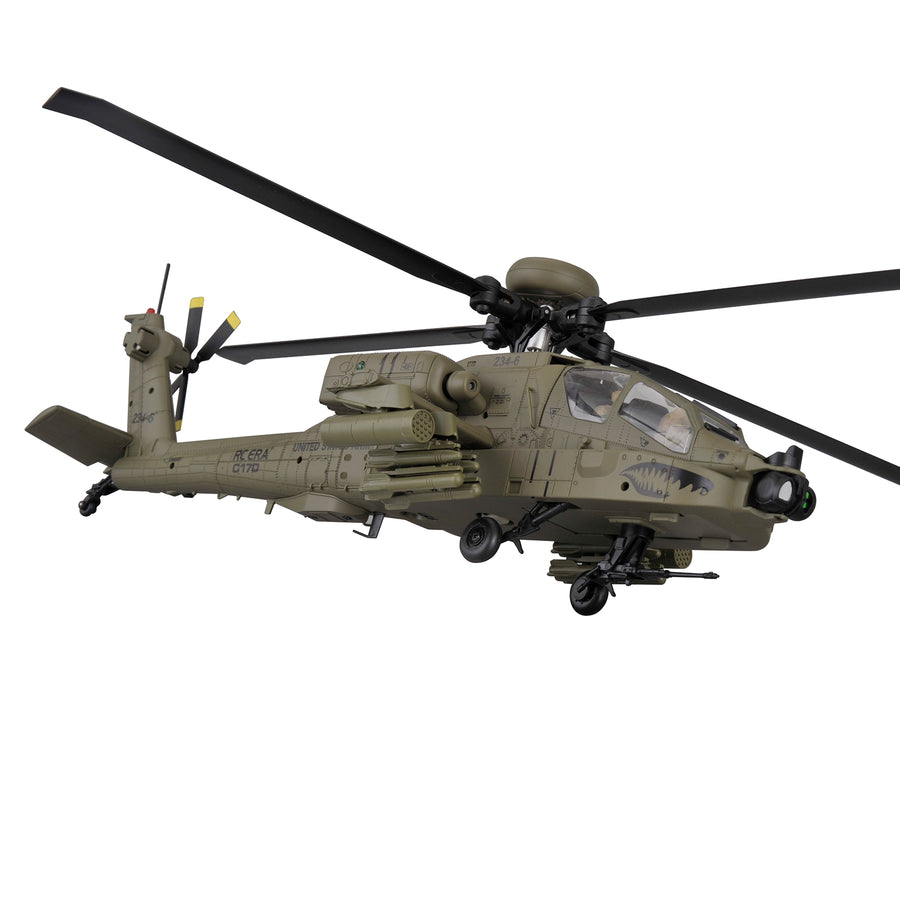 Stirlingkit RC ERA C170 AH-64 Apache Small Scale RC Helicopter Model 6CH Optical Flow
