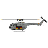 Stirlingkit RC ERA C186S 6CH RC BO-105 Helicopter 1/48 Micro Scale 2.4G Military RC Plane with Optical Flow Positioning, view 2