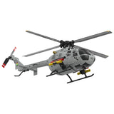 Stirlingkit RC ERA C186S 6CH RC BO-105 Helicopter 1/48 Micro Scale 2.4G Military RC Plane with Optical Flow Positioning, view 3