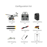 Stirlingkit RC ERA C186S 6CH RC BO-105 Helicopter 1/48 Micro Scale 2.4G Military RC Plane with Optical Flow Positioning, view 6