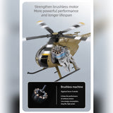 Stirlingkit RC ERA C189S MD500 Round Head Little Bird RC Helicopter with Optical Flow Positioning RTF, view 3