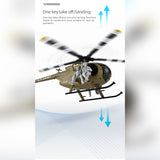 Stirlingkit RC ERA C189S MD500 Round Head Little Bird RC Helicopter with Optical Flow Positioning RTF, view 6