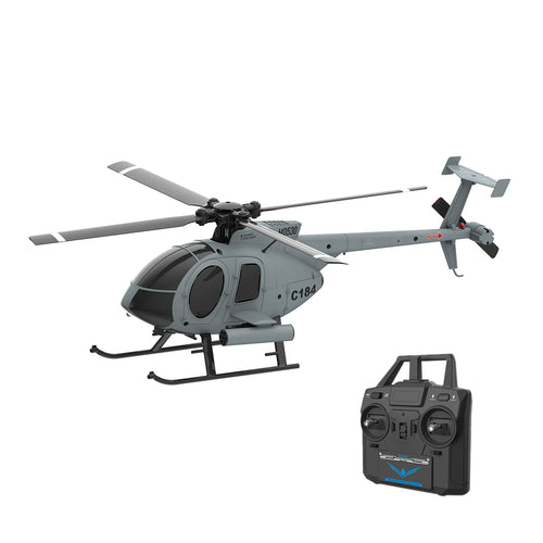 Stirlingkit RC ERA ERA C184 MD500 Little Bird RTF RC Helicopter 2.4G 4CH Optical Flow 1/48 Scale 110 Size
