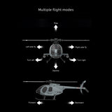 Stirlingkit RC ERA ERA C184 MD500 Little Bird RTF RC Helicopter 2.4G 4CH Optical Flow 1/48 Scale 110 Size, view 4
