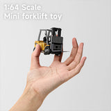 Stirlingkit RC Forklift Remote Control Forklift With Flatbed Trailer Pullback Car 1/64 Scale 2.4G Kids Toy, view 3