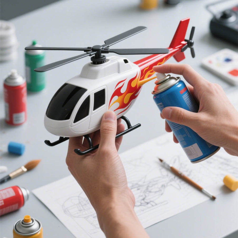 Stirlingkit RC Helicopter Spray Painting Service | Custom Colors & Patterns