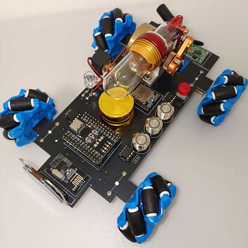 Stirlingkit RC Stirling Engine Mecanum Wheel Vehicle