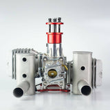 Stirlingkit RCGF 120cc Twin Gasoline Air Cooled Double-cylinder Engine for RC Fixed Wing Airplane, view 3