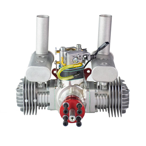 Stirlingkit RCGF 50cc Fixed Wing Petrol Twin Air-cooled Double-cylinder 2-stroke Engine for RC Helicopter
