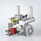 Stirlingkit RCGF 50cc Fixed Wing Petrol Twin Air-cooled Double-cylinder 2-stroke Engine for RC Helicopter, view 3