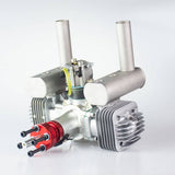 Stirlingkit RCGF 60cc 8600rpm Fixed Wing Twin Air Cooled Double-cylinder 2-stroke Piston Valve Gasoline Engine for RC Airplane, view 3