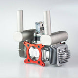 Stirlingkit RCGF 70cc Fixed Wing Twin Gasoline  Engine 7.4HP 8600rpm Air Cooled Double-cylinder 2-stroke Piston Valve  Engine for RC Aircraft, view 2