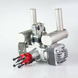Stirlingkit RCGF 70cc Fixed Wing Twin Gasoline  Engine 7.4HP 8600rpm Air Cooled Double-cylinder 2-stroke Piston Valve  Engine for RC Aircraft, view 3