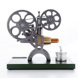 Stirlingkit Retro Stirling Engine Motor External Combustion Engine Science Educational Model Decoration with Metal Base, view 2