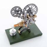 Stirlingkit Retro Stirling Engine Motor External Combustion Engine Science Educational Model Decoration with Metal Base, view 3