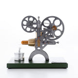 Stirlingkit Retro Stirling Engine Motor External Combustion Engine Science Educational Model Decoration with Metal Base, view 5