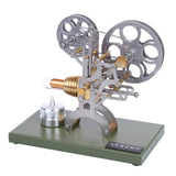Stirlingkit Retro Stirling Engine Motor External Combustion Engine Science Educational Model Decoration with Metal Base, view 6