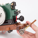 Stirlingkit RETROL 1/8 3.6cc Vintage Gasoline Engine Trailer Mini Single Cylinder Four-Stroke ICE Model, view 2