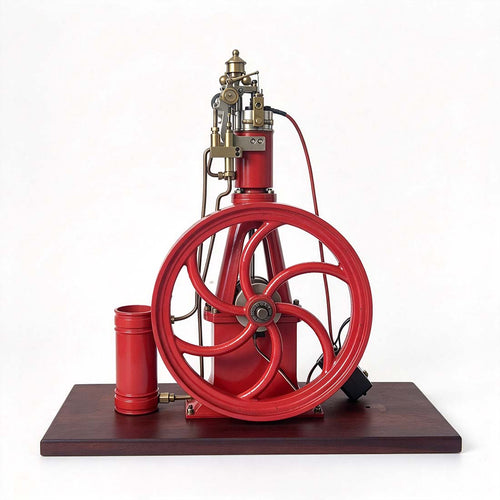 Stirlingkit Retrol A16 Scandinavian-Style Stationary Engine Model, 16cc Petrol A-Frame with Flyball Governor