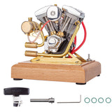 Stirlingkit RETROL Evolution R33 V-twin 4.2CC OHV Four-stroke Motorcycle Gasoline Engine Model, view 2