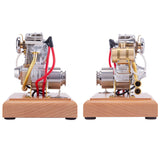Stirlingkit Retrol Gas 4.2CC OHV V-Twin Miniature Shovelhead R31 OHV Four-stroke Internal Combustion Engine Model, view 6