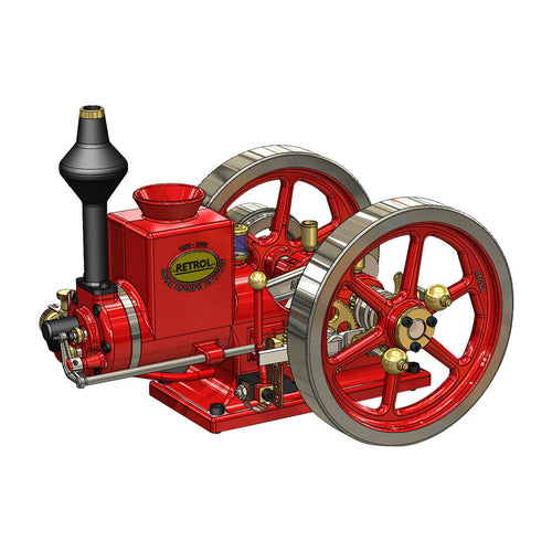 Stirlingkit RETROL HM-01 7cc Model Hit and Miss 4-stroke Horizontal Internal Combustion Engine