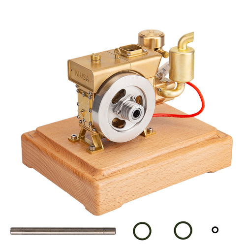 Stirlingkit RETROL MUSA 2.2cc Four-stroke One-Cylinder Tractor Gas Engine Model for Farm Collector