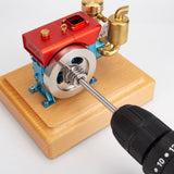 Stirlingkit RETROL MUSA 2.2cc Four-stroke One-Cylinder Tractor Gas Engine Model for Farm Collector, view 6