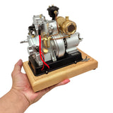 Stirlingkit RETROL × OKMO 185-Type Gas Powered Antique Tractor Engine Model 4-Stroke European-Style Miniature Engine, view 2