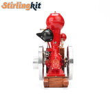 Stirlingkit RETROL & OKMO B01 Ball Top Vertical Hit and Miss Engine Miniature Gas ICE Engine, view 6