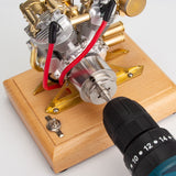 Stirlingkit RETROL R29 4.2CC Miniature V-Twin Engine Motor OHV for Mini Chopper Bike Motorcycle, view 5