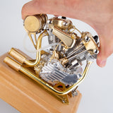 Stirlingkit RETROL R29 4.2CC Miniature V-Twin Engine Motor OHV for Mini Chopper Bike Motorcycle, view 6
