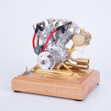 Stirlingkit RETROL R32 4.2CC OHV V-Twin V2 Four-stroke Gasoline Engine Miniature Motorcycle Engine ICE Engine Model, view 4