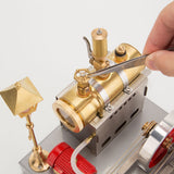 Stirlingkit RETROL SE-02 DIY Horizontal Mill Steam Engine Boiler Model Kits with Generator Streetlight, view 2