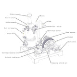 Stirlingkit RETROL SE-03 Stationary Steam Mill Engine and Boiler DIY Model Kits with Generator Lamp Stand, view 2