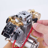 Stirlingkit RETROL V-Twin Engine Model R34 Four-Stroke Gasoline Engine Motorcycle Engine OHV 4.2CC, view 3