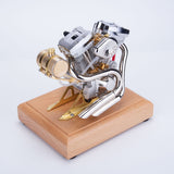 Stirlingkit RETROL V-Twin Engine Model R34 Four-Stroke Gasoline Engine Motorcycle Engine OHV 4.2CC, view 4