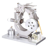 Stirlingkit Roaring Black Dragon Single Cylinder Stirling Engine Generator Model Science Experiment Toys Gif, view 4